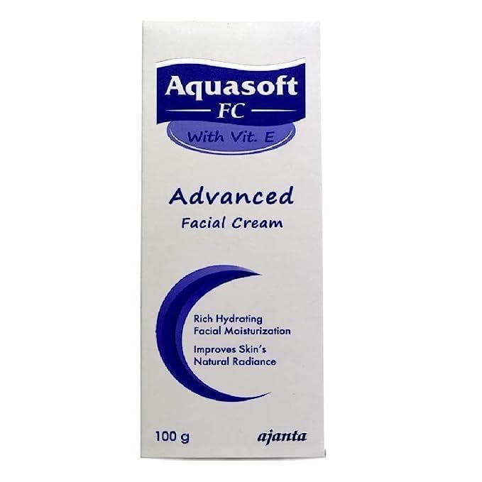 Aquasoft Fc Moisturizer cream with Vit.E Advanced Facial Cream 100G