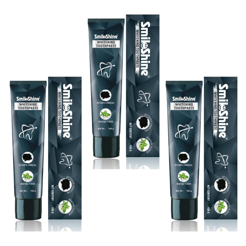 [Australia] - Whitening Toothpaste with Activated Charcoal Pack of 3 