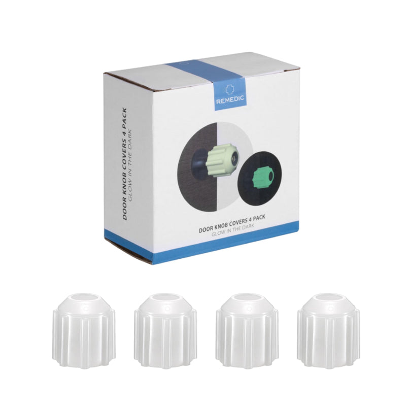 [Australia] - Glow in The Dark Knob and Handle Cover Set - 4 pieces each - Arthritis and Senior Living Aids - Better Grip, no more static and orientation at night time Knob Cover 