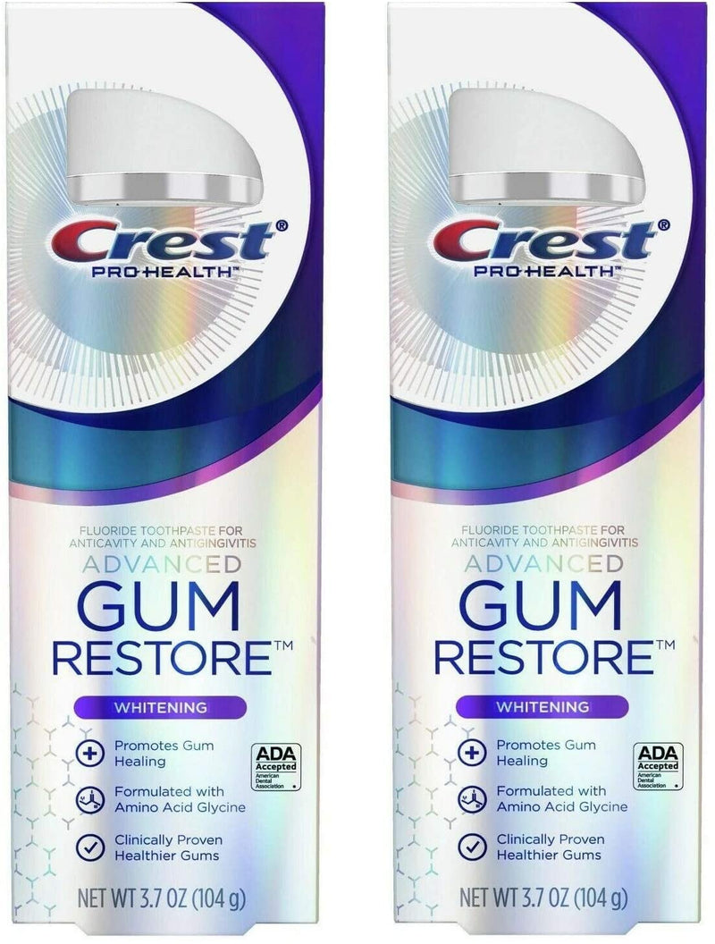 [Australia] - Crest Pro Health Gum Restore Advanced Whitening Toothpaste, 3.7 Oz (104g) - Pack of 2 