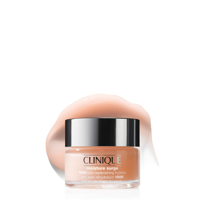 Clinique Moisture Surge 100H Auto-Replenishing Hydrator Oil Free Face Moisturizer | With Hyaluronic Acid, Aloe Bioferment and Vitamins C + E | For All Skin Types | Hydrating + Moisturizing 1 Fl Oz