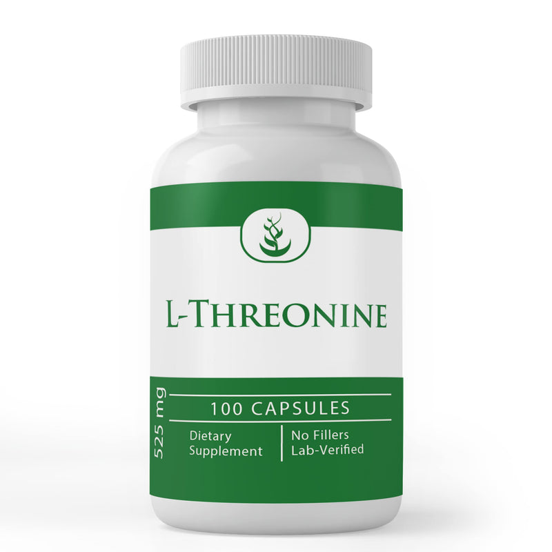 PURE ORIGINAL INGREDIENTS L-Threonine Capsules, (100 Capsules) Always Pure, No Additives Or Fillers, Lab Verified 100 Count (Pack of 1)