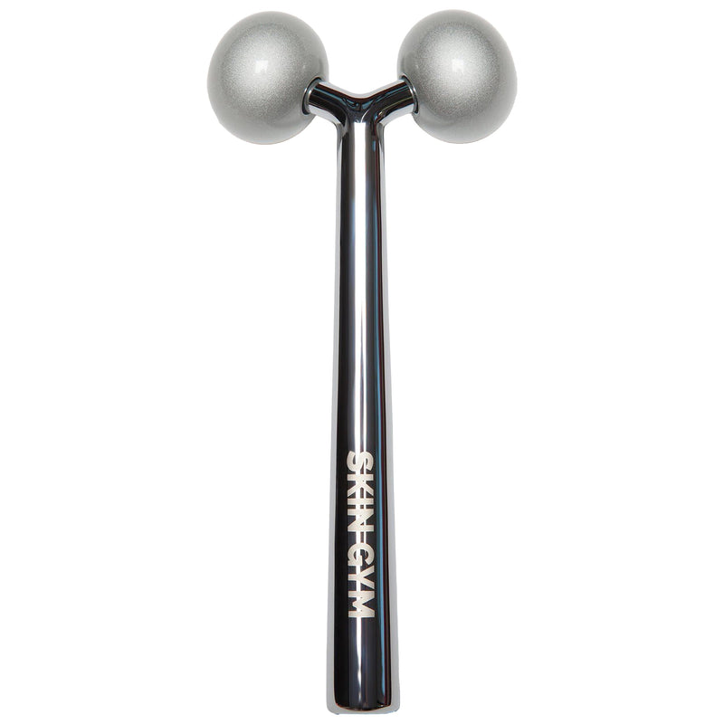 SKIN GYM Face Sculptor Beauty Roller, Stainless Steel Facial Massager for Lifting, Toning, and Sculpting