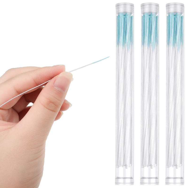 [Australia] - Maitys 180 Pcs Earrings Hole Cleaner, Piercing Cleaner Floss, Rose Fragrance Odor Removal Ear Care, Piercing Floss Disposable Aftercare Cleaning Tool(Blue) Blue 