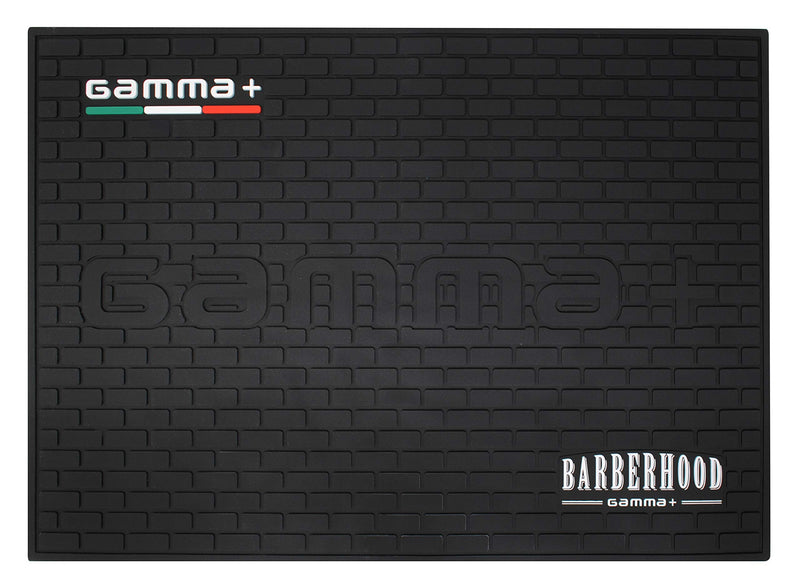 [Australia] - GAMMA+ Professional Barber Appliance Magnetic Mat and Station Organizer, Anti-Slip, Durable Hair Styling Tools Black Rubber Barber Mat 