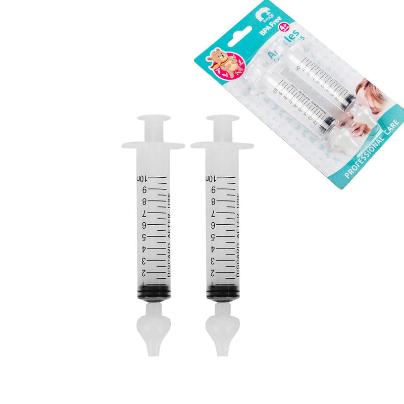 [Australia] - Syringe Nasal Irrigator, Professional Baby Nasal Irrigator Portable Infant Nose Cleaner Rinsing Device Fast All Natural Relief-Nasal Irrigation/Nasal Spray/Nasal Hygiene (2 pièces) 