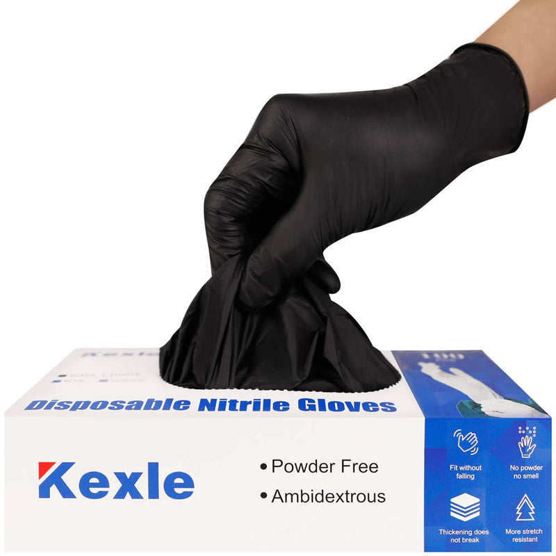 [Australia] - Nitrile Disposable Gloves Pack of 100, Latex Free Safety Cooking Working Gloves for Food Handle or Industrial Use Large (Pack of 100) 