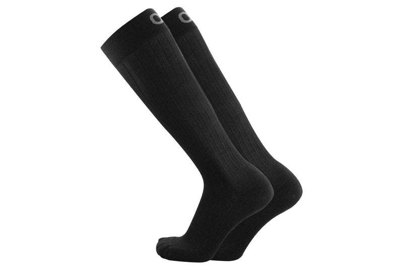[Australia] - OrthoSleeve Medical Grade Compression Socks for Men & Women 15-20 mmHg for circulation support, achy legs, leg fatigue and travel Large Black 