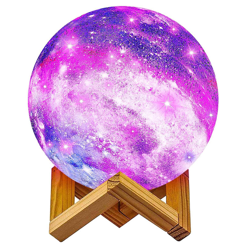 [Australia] - Moon Lamp Galaxy Lamp 5.9 inch 16 Colors LED 3D Moon Light, Remote & Touch Control Lava Lamp Moon Night Light Gifts for Girls Boys Kids Women Birthday 