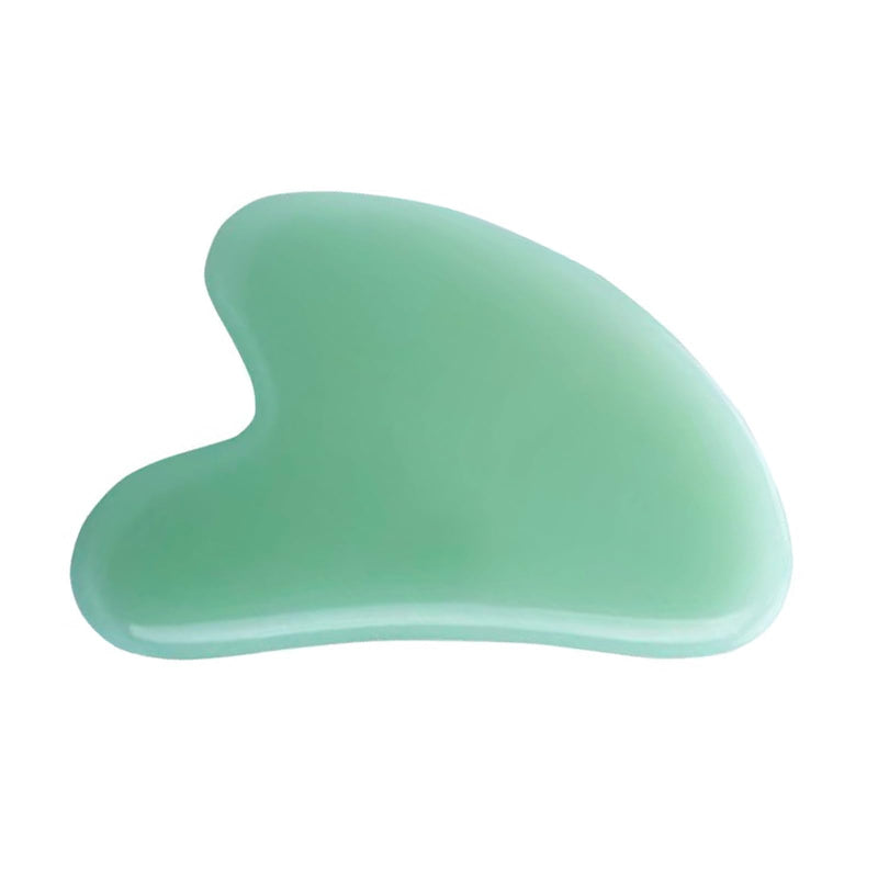 [Australia] - Gua Sha Jade Stone Gua Sha Massage Tool, Guasha Tool for Face and Body Skin Massage. Tools for SPA Acupuncture, Pink Stone for Body Face Neck and Eye, Skin Care Gift for Woman Light Green 