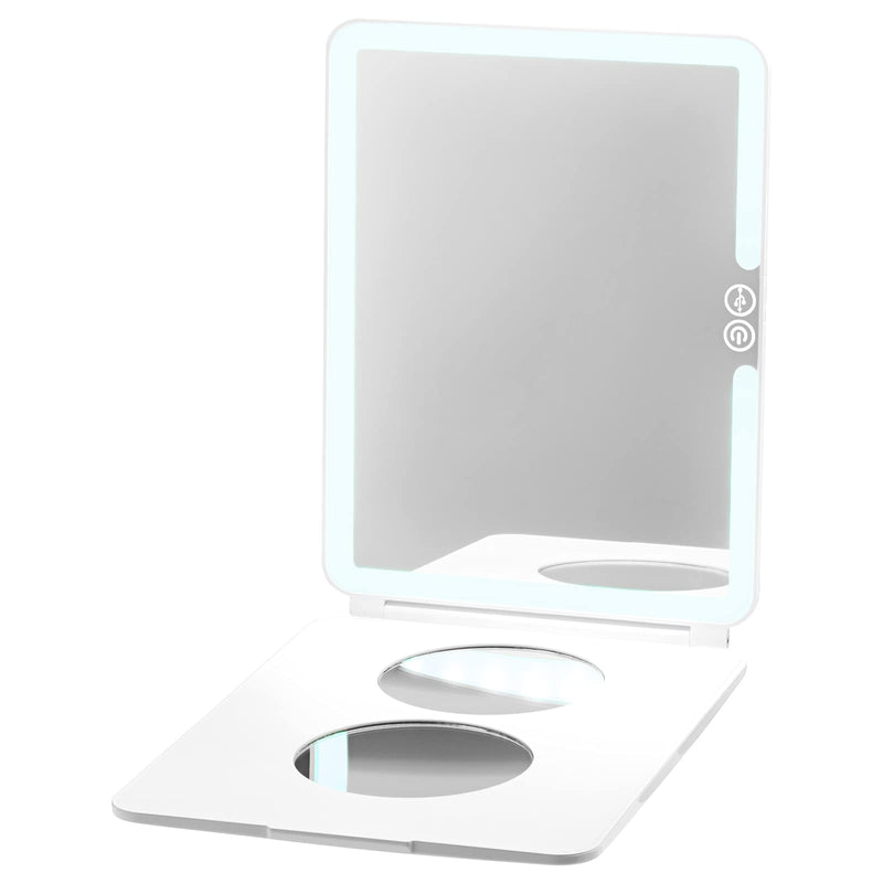 [Australia] - CASE-MATE LuMee Studio - LED Portable White Light Makeup Mirror - Lightweight - 3 Light Modes - Travel-Friendly - White 