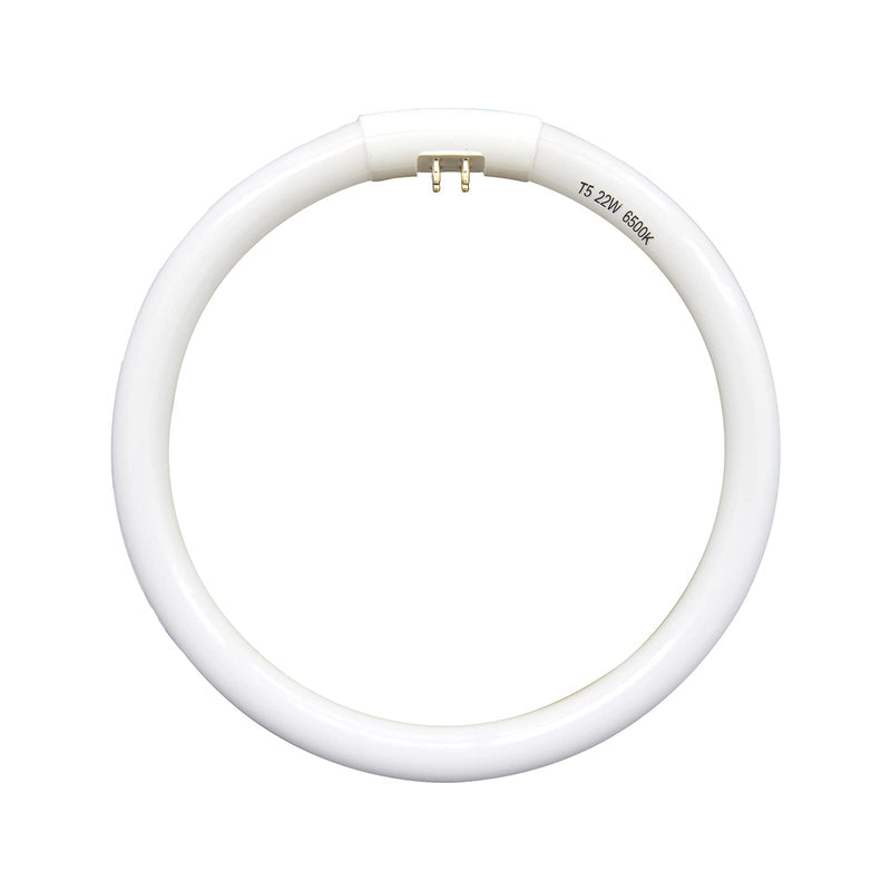 [Australia] - 7.25 inch T5 22W Circular Bulb Light Replacement for Floxite, Zadro, Rialto Makeup Magnifying Vanity Mirror, FC22 Surround Fluorescent Lamp 6500K Daylight 7.25 inch-Inward Pins 