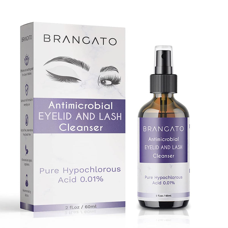 [Australia] - Eyelid and Lash Cleanser - Dry Eye Relief, Stye and Blepharitis Treatments, FDA-Cleared Hypochlorous Acid Spray, 60mL(2oz) 
