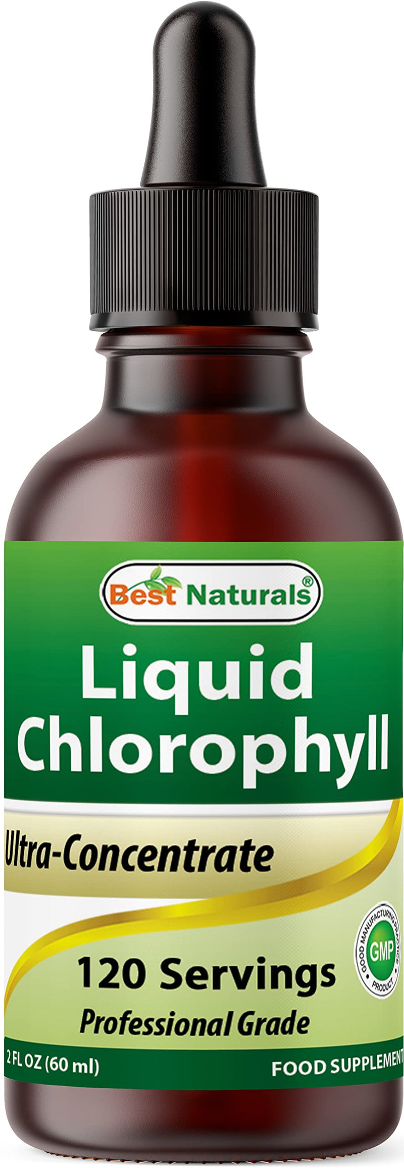 [Australia] - Best Naturals Liquid Chlorophyll Drops - 50 mg - 120 Servings Per Glass Bottle - 2 FL OZ 