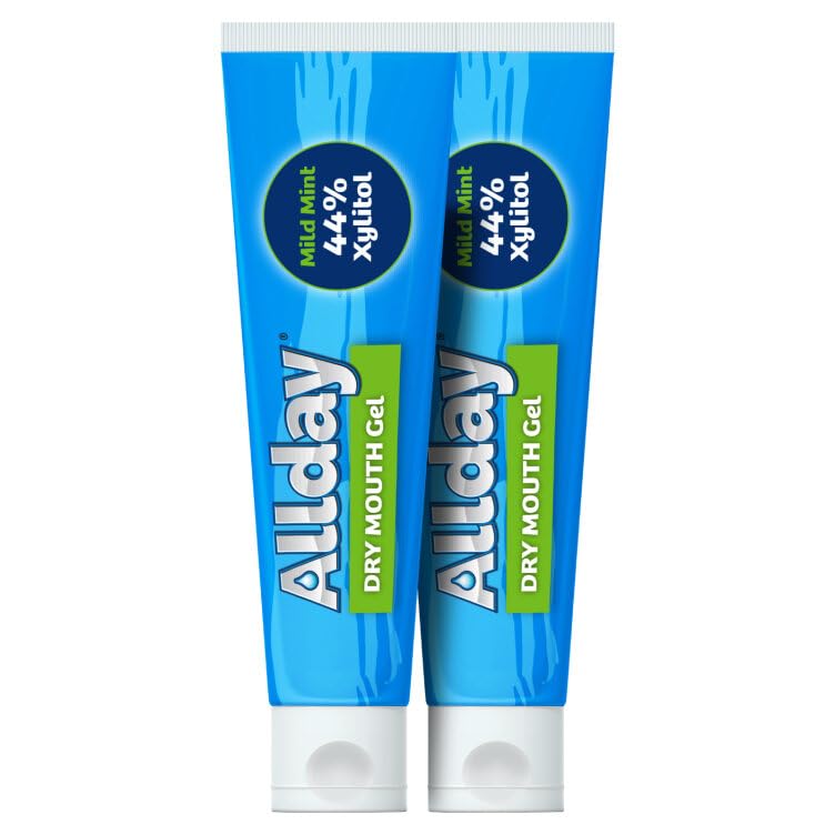 [Australia] - Allday Dry Mouth Gel - Maximum Strength Xylitol, Fast Acting, Non-Acidic (2 Tubes Inside One Box) 