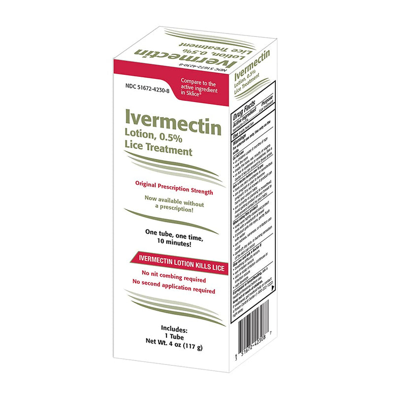 [Australia] - TARO Ivermectin Lotion 0.5% Lice Treatment for Adults - Prescription Level Hair Lice Treatment, Effective Solution Kills Eggs and Nits, No Nit Combing, Single Application use 