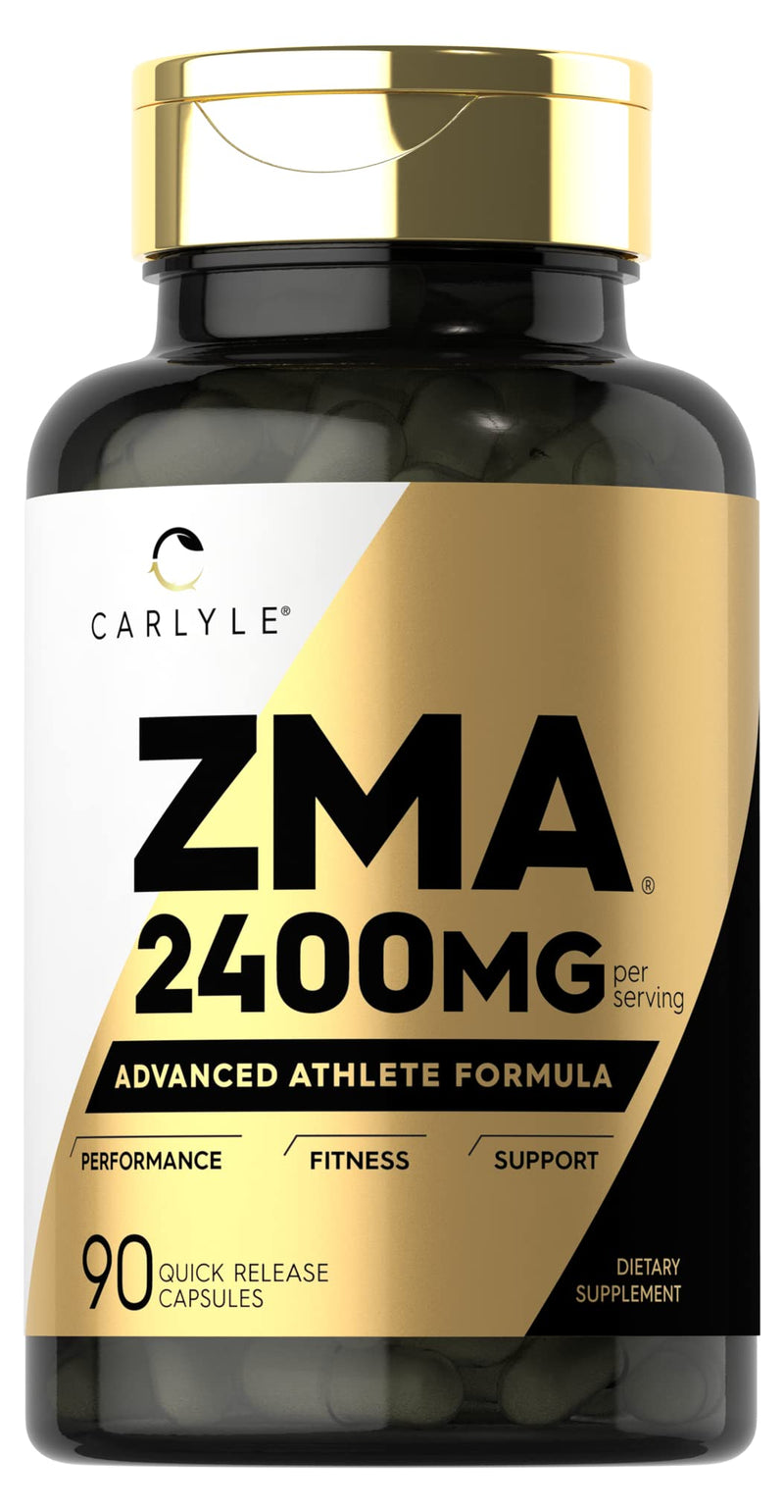 Carlyle ZMA Supplement for Men and Women | 90 Capsules | Zinc, Magnesium & Vitamin B6 | Non-GMO, Gluten Free