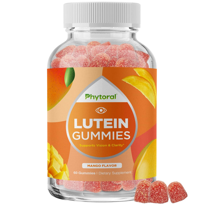 [Australia] - Lutein & Zeaxanthin Eye Health Supplement for Adults - Delicious Vegan Eye Vitamins Lutein and Zeaxanthin Gummies - Lutein 20mg Per Serving for Vision Clarity Dry Eye Relief and Blue Light Support Adult 