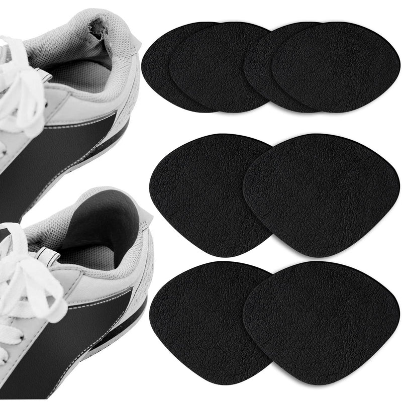 [Australia] - Shoe Heel Repair, 4 Pairs Self-Adhesive Inside Shoe Patches Kit for Repair Holes 4 Pair Black 