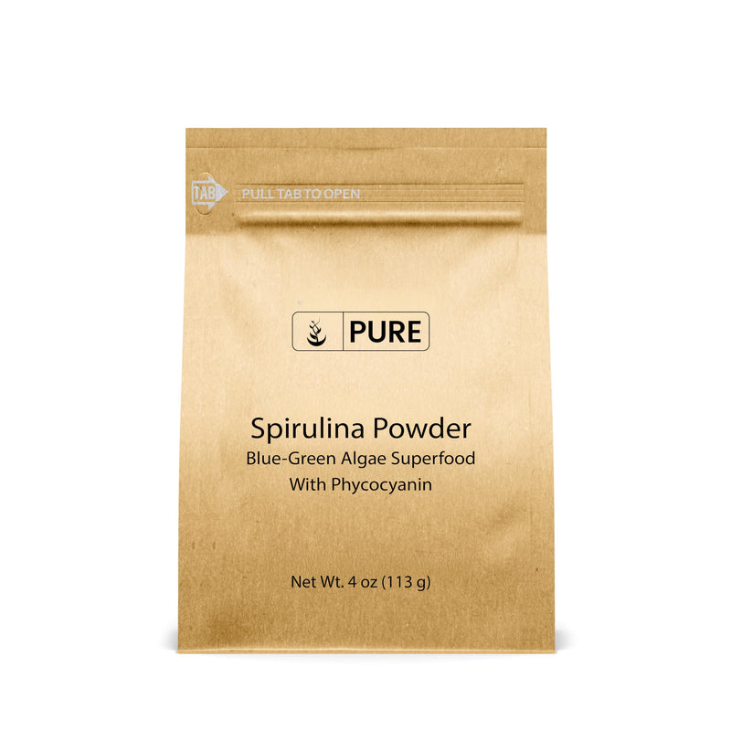 [Australia] - PURE ORIGINAL INGREDIENTS Spirulina Powder (4 oz) Green Algae Superfood with Phycocyanin 4 Ounce (Pack of 1) 