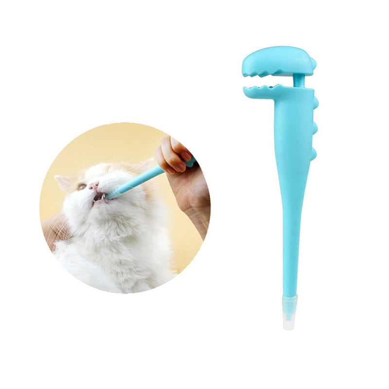 Cat Pill Shooter, Pet Pill Dispenser with 2 Silicone Tips, Medicine Pill Pusher for Cats, Puppies and Small Animals Blue - PawsPlanet Australia