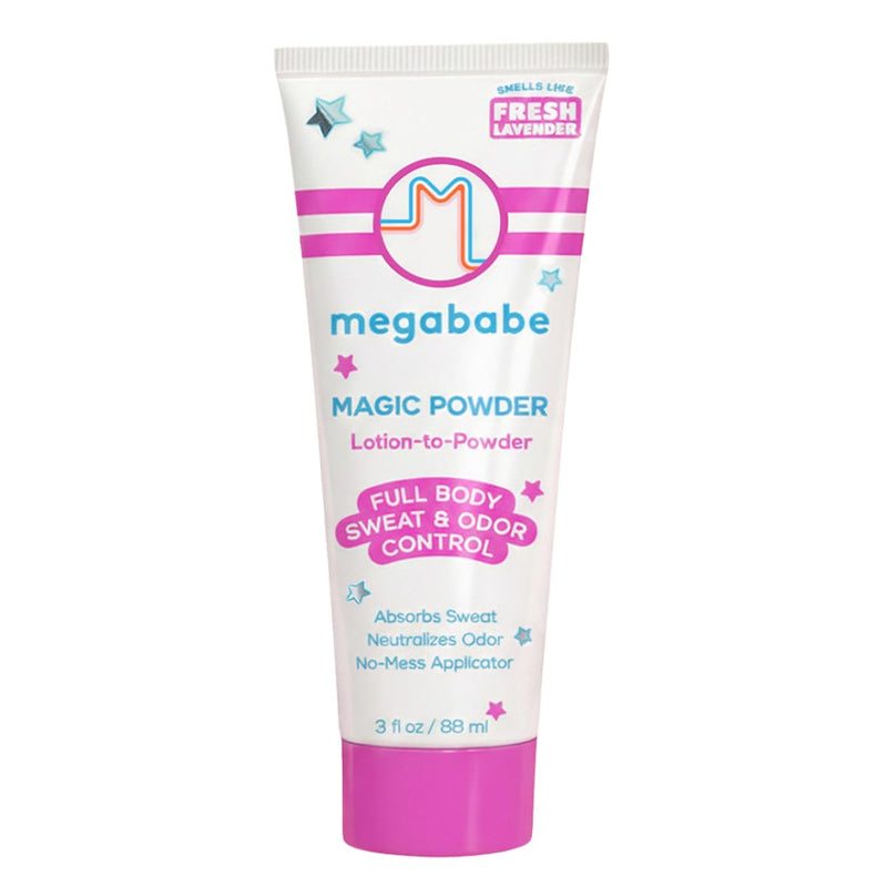 Megababe Magic Powder, Sweat & Odor Absorbing, Talc-Free, 3 fl oz