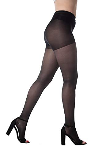[Australia] - Open Toe Compression Pantyhose for Women 20-30 mmHg Made in USA Medical Quality Waist Sheer Stocking Circulation Travel & Daily Wear(2X-Large, Black) XX-Large 