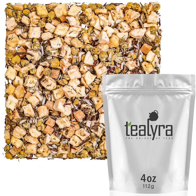 [Australia] - Tealyra - Sleepy Nights - Rooibos - Chamomile - Coconut - Valerian - Wellness Herbal Loose Tea - Relax and Calming Bed Time - 112g (4-ounce) 4-Ounce 