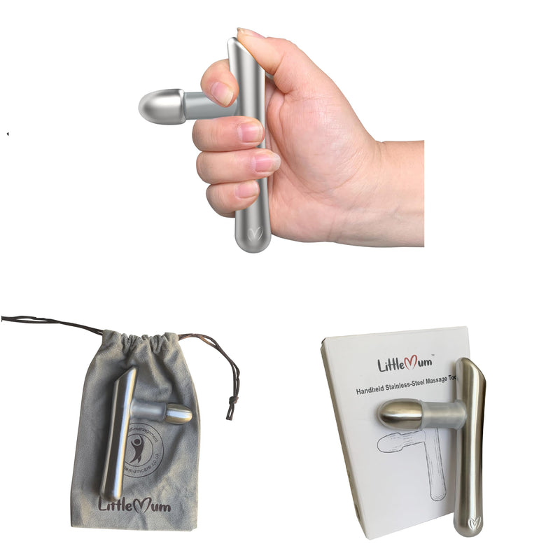 T-Bar Massage Tool - Myofascial & Foot Reflexology Massager, Stainless Steel, Heavy Duty