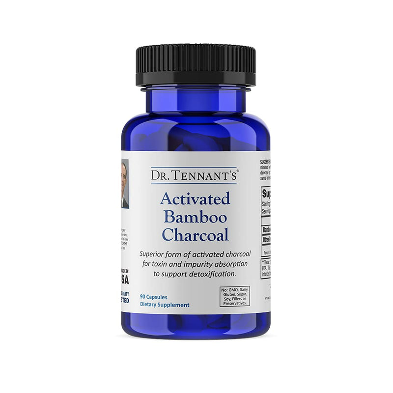 [Australia] - Dr. Tennant's Activated Bamboo Charcoal, Coconut-Free, Cleaner Than Coconut, Wood & Standard Charcoals, Detox & Toxin Removal within the GI Tract, Great for travel & promoting healthy digestive system 