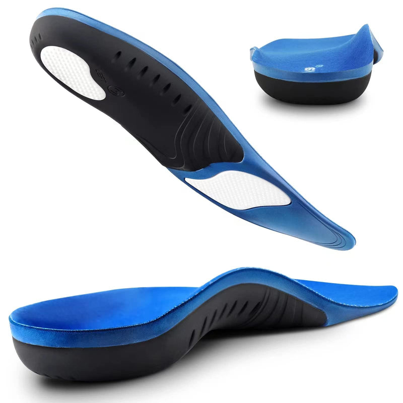 [Australia] - Plantar Fasciitis Insoles, High Arch Support Shoe Inserts Men Women, Orthotics Gel Running Insoles for Flat Feet - Arch Pain - Pronation - Metatarsalgia Pain Relief Heavy Duty Support M(Men 8.5-10/Women 9.5-11) 