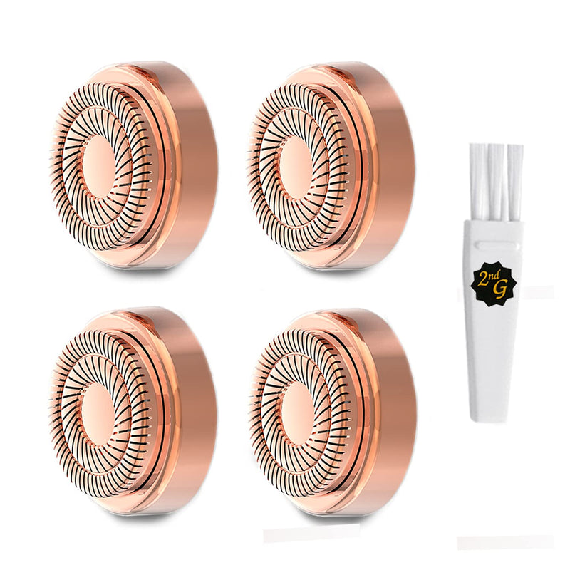 [Australia] - Women's Facial Hair Remover Replacement Heads for Finishing Touch Flawless Generation 2 Double Halo Hair Removal Tool for Face,18K Gold-Plated 4 Count (FIT with GEN 2 Hair Remover Device ONLY) 4 pack for Flawless Gen 2 