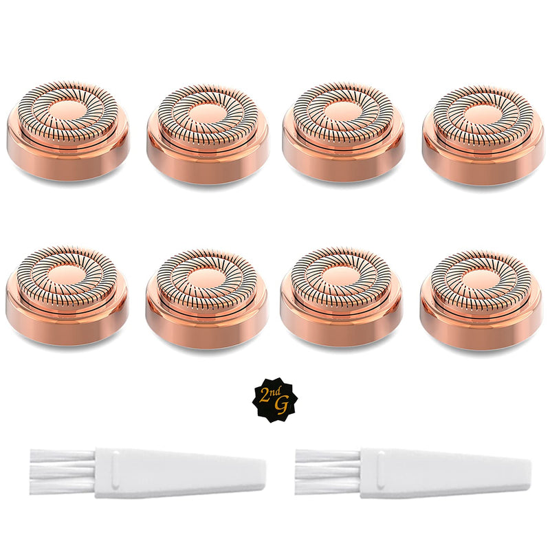 [Australia] - tuokiy Replacement Heads for Flawless Finishing Touch Facial Hair Removal Tool for Women. Just fit Gen 2 Hair Removal Device 8 pack for Flawless Gen 2 