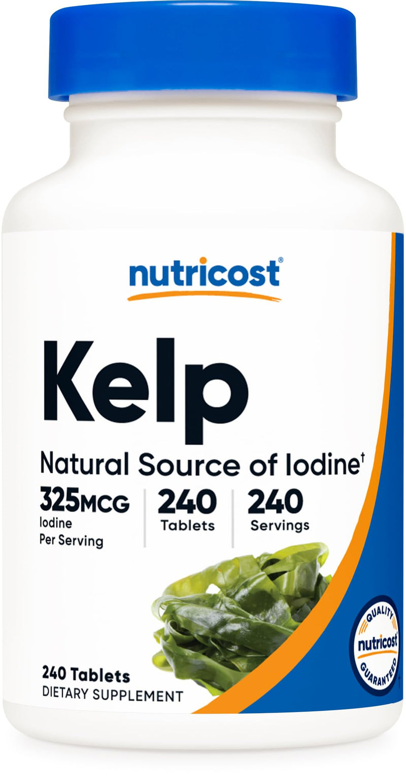 [Australia] - Nutricost Kelp Tablets, 325mcg of Iodine, 240 Tablets - Non-GMO, Gluten Free 
