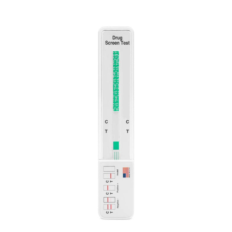 20 Pack - DrugExam Made in USA Most Sensitive Marijuana THC 15 ng/mL Single Panel Drug Test Kit - Marijuana Drug Test with 15 ng/mL Cutoff Level for Detecting Any Form of THC (20) 20