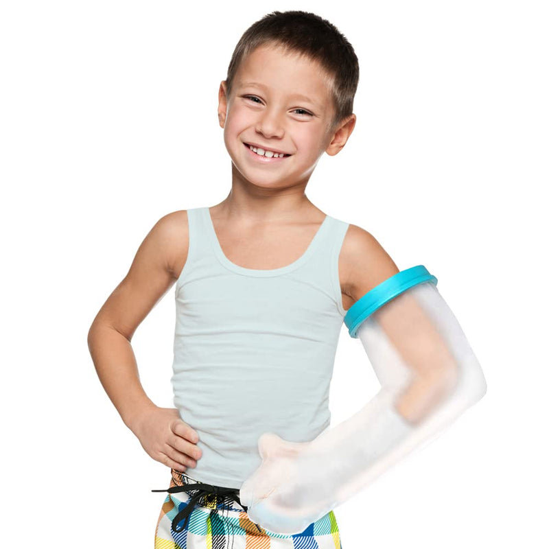 [Australia] - Kids Arm Cast Cover for Shower Bath Teens Waterproof and Watertight Cast Bandage Protector Bag for Broken Surgery Wound Arm, Hands, Wrists,Protector Bag (S-17.5inches) S-17.5 Inch 
