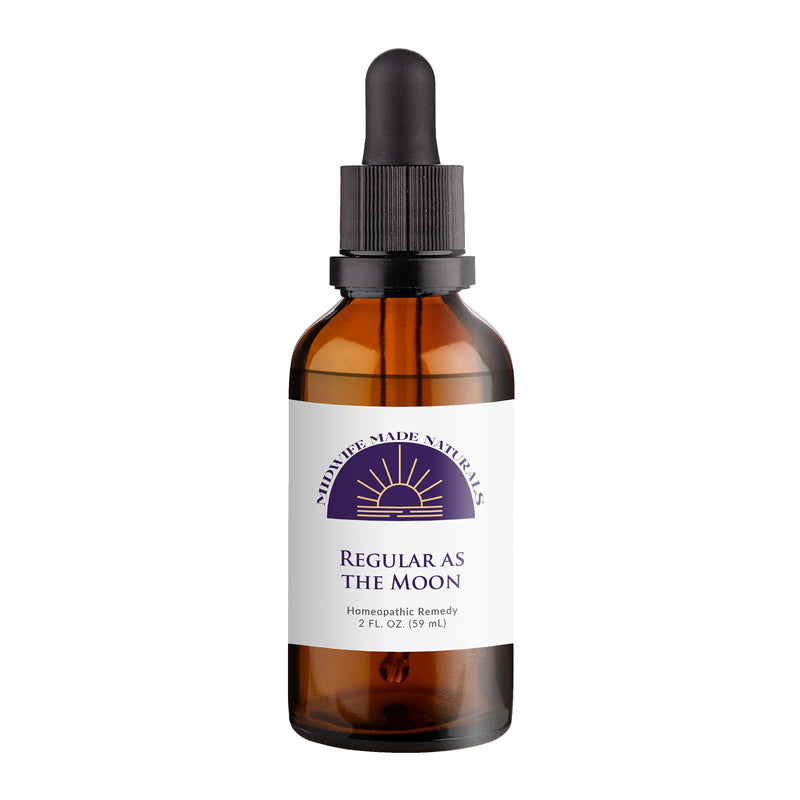 Regular as the Moon – Herbal Homeopathic Cycle Support Drops – Natural, Hormone-Free, Vegan, & Non-GMO Liquid Formula – Made in USA – Gluten-Free & Dye-Free