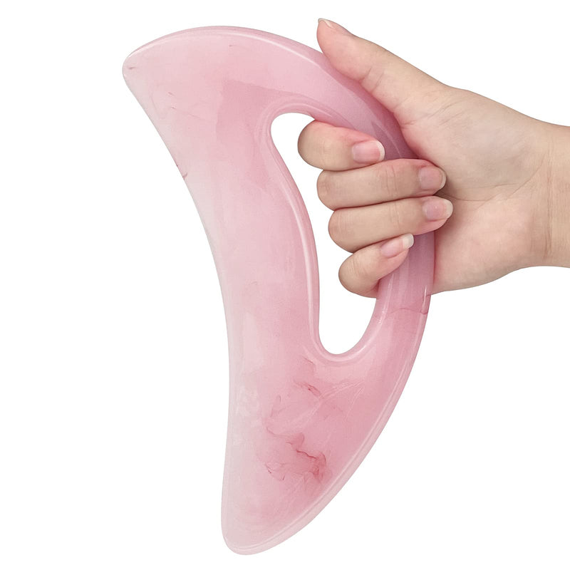 [Australia] - AICNLY Large gua sha massage tool, lymphatic drainage massager,muscle scraping massage tools,body sculpting Anti Cellulite tools for man and women (pink) Pink 
