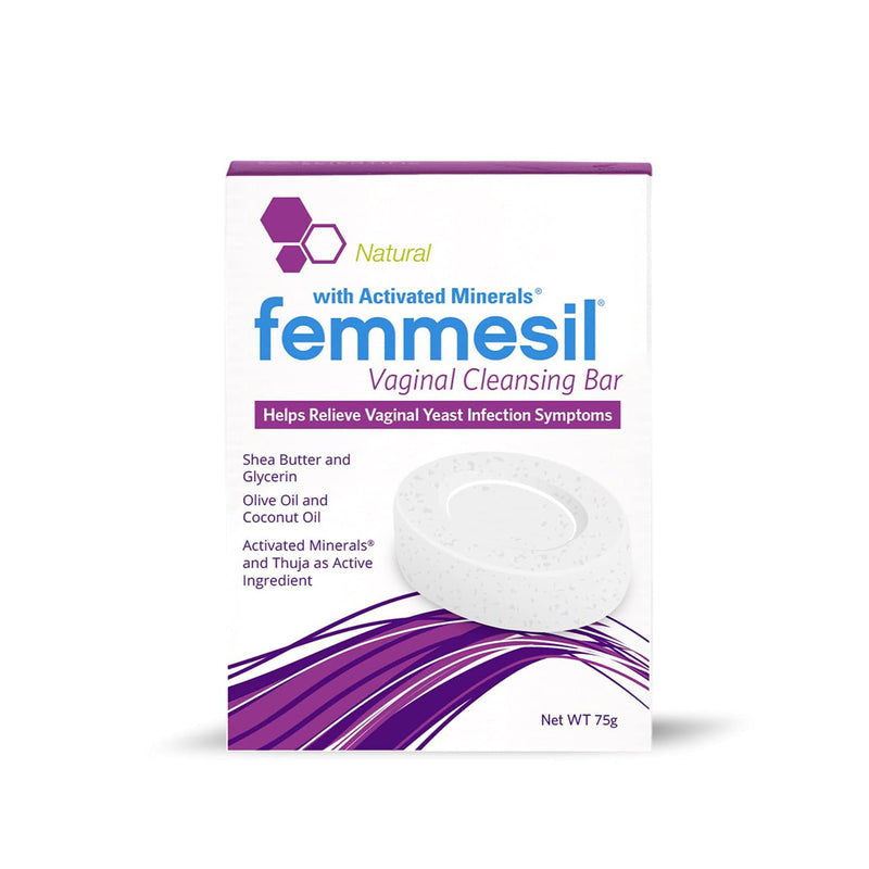 [Australia] - Femmesil Vaginal Antifungal Soap for Yeast Infection Relief for Women, Vaginal Itch & Irritation, Dermatologist Tested & Hypoallergenic Approved. All-Natural Vagina Soap Bar (75gm) 