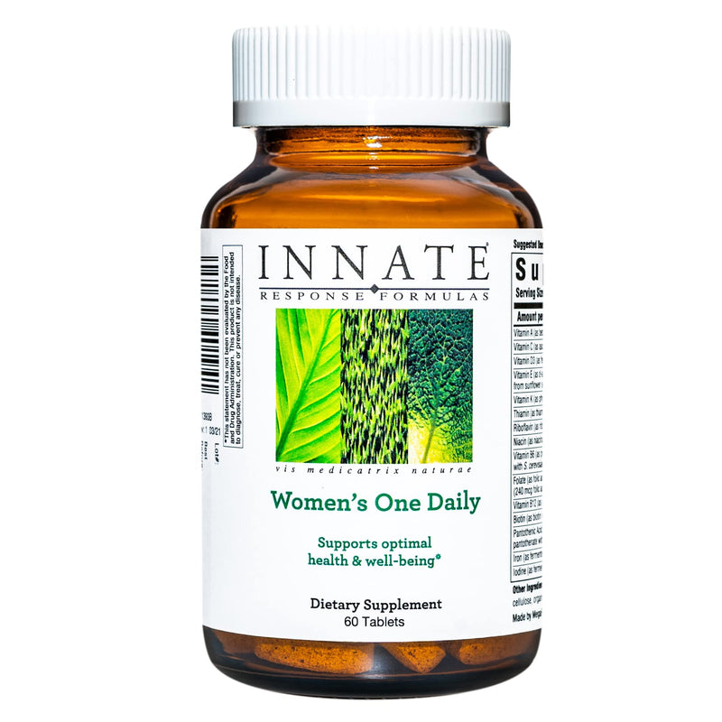 Innate Response Formulas Womens Multivitamin One Daily, 60 Tablets | One Daily Multivitamin for Women, Vitamin C, D3, B12, Methylfolate & Iron, Optimal Health & Well-Being, Vegetarian, Non-GMO 60 Count (Pack of 1)