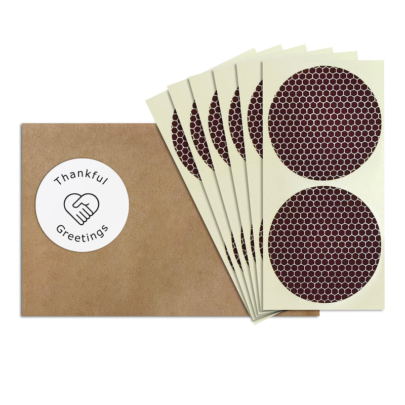 [Australia] - 2” Circle Match Striker Stickers – 12 pieces | Bumble/Dotted Pattern Match Strike Paper with Adhesive Pre-Cut in Circles for Easy Match Lighting | Also Available in Charcoal or Brown & Many Sizes Bumble / Dotted 