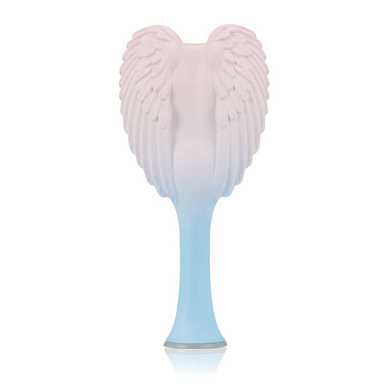Detangling Hair Brush - Anti Static Angel Wing Hair Brush with Soft & Flexible Bristle for Straight & Wavy Hair - Tangle Angel Hair Detangler Brushes for Blow Drying & Shower - Two Tone Pink Blue Ombre Rose Pink