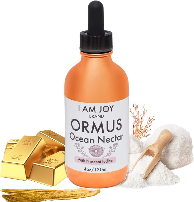 [Australia] - Ormus Ocean Nectar Monoatomic Gold with Iodine Designed to Decalcify The Pineal Gland, Support Thyroid and Increase Feelings of Alertness, Clarity of Thought and Energy 4oz 