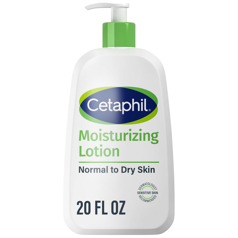 Cetaphil Moisturizing Face & Body Lotion, Sensitive Skin, 20oz | Fragrance-Free, Hypoallergenic, Non-Comedogenic, Hydrates Dry Sensitive Skin, Dermatologist Recommended, Large 20 Oz 20 Fl Oz (Pack of 1)