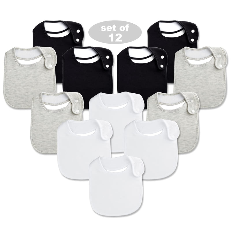 [Australia] - Baby Bibs Soft and Absorbent Organic Cotton Bandana Drool Bibs Set for Boys Girls Newborn 0-36 Months A 