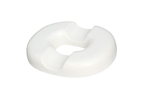 [Australia] - Trickonometry Donut Seat Cushion: Extra Firm Orthopedic Pillow - Tailbone, Lower Back, Hemorrhoid, Bed Sores, Pressure/ Pain Relief, Pregnancy, Postpartum, Surgery, Coccyx, Sciatica, Prostate (White) 