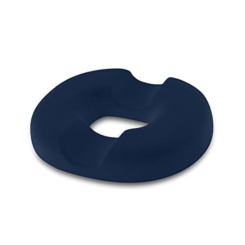 [Australia] - Trickonometry Donut Seat Cushion: Extra Firm Orthopedic Pillow - Tailbone, Lower Back, Hemorrhoid, Bed Sores, Pressure/Pain Relief, Pregnancy, Postpartum, Surgery, Coccyx, Sciatica, Prostate (Blue) Blue 