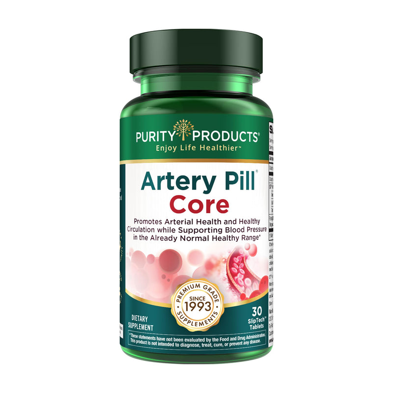 Purity Products Artery Pill Core - MK-7 Vitamin K2, S7 Nitric Oxide Matrix | & Vitamin D3, Organic Blueberries - Promotes Arterial Health & Cardiovascular Function - 30 Count