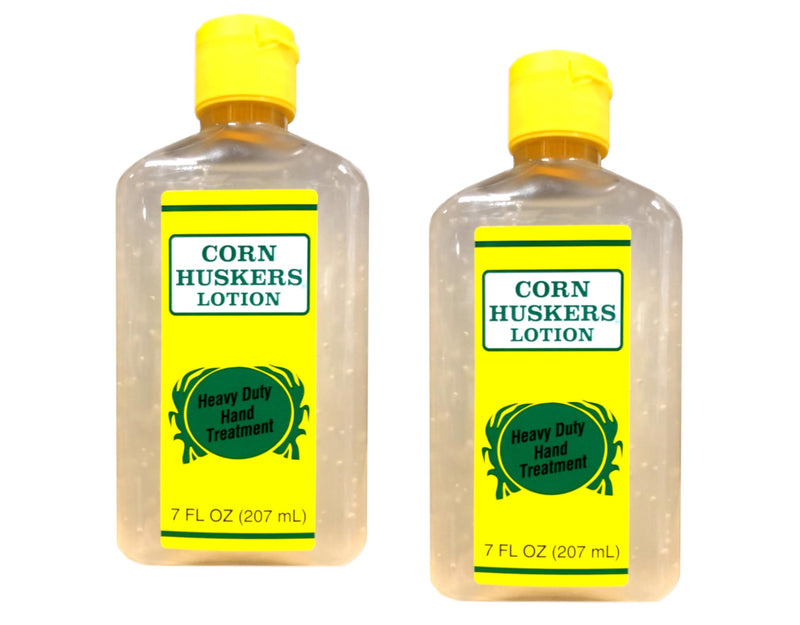 Corn Huskers Hand Lotion for Dry, Cracked Hands, Fast Absorbing, Non-Greasy Protective Barrier Cream, Moisturizer for Rough Skin & Calluses, Intense Relief For Men and Women, 7 Fluid Ounce (Pack of 2)