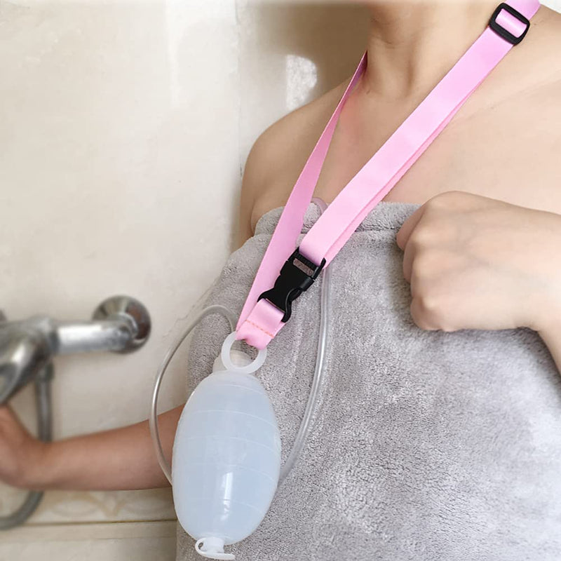 [Australia] - Shower Lanyard for Mastectomy Drain Holder JP Drainage Bulbs Breast Cancer Reconstruction Post Surgery Recovery Patients Bath Accessories Pink (Pack of 2) Showerlanyard/Pink 